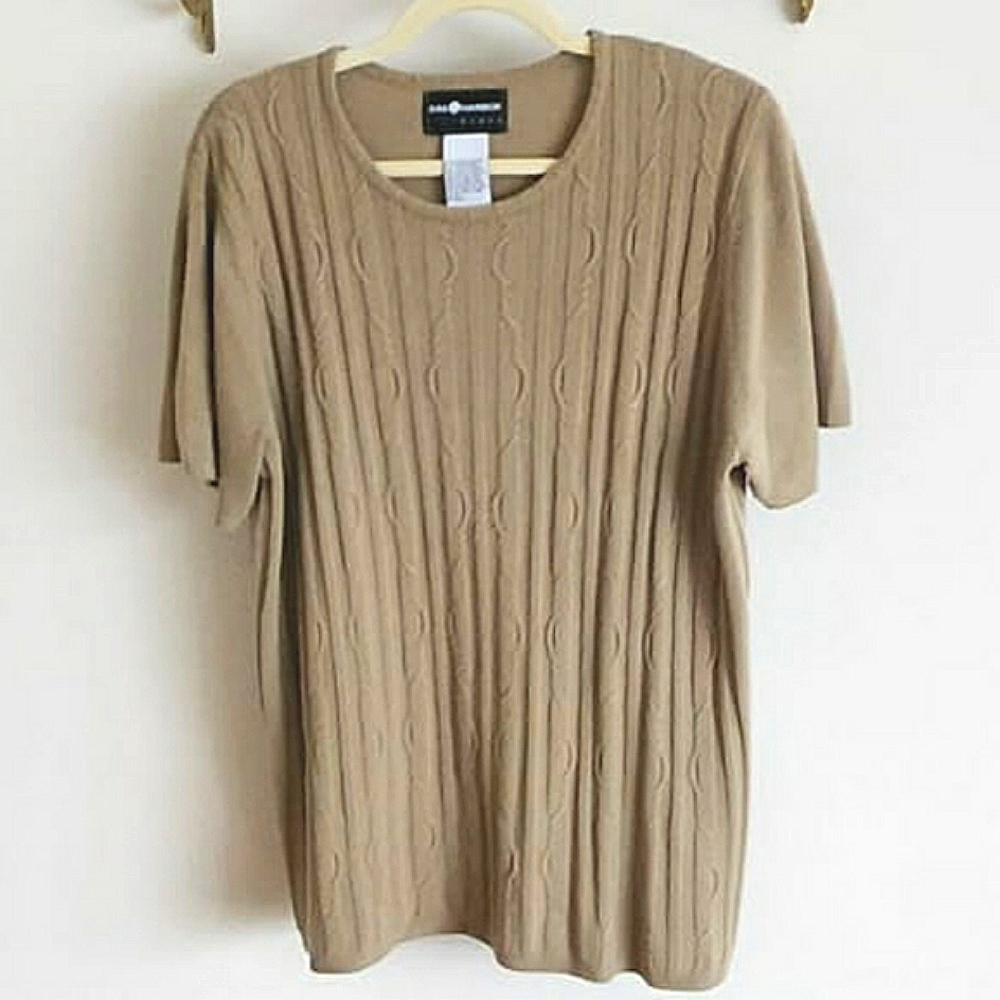 Sag Harbor Cableknit Sweater Shirt